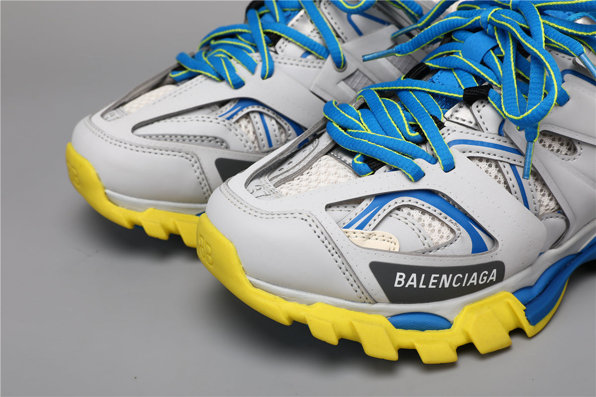 Balenciaga Track Sneakers Grey Blue Yellow – Uomo Donna | Taglie 35–45