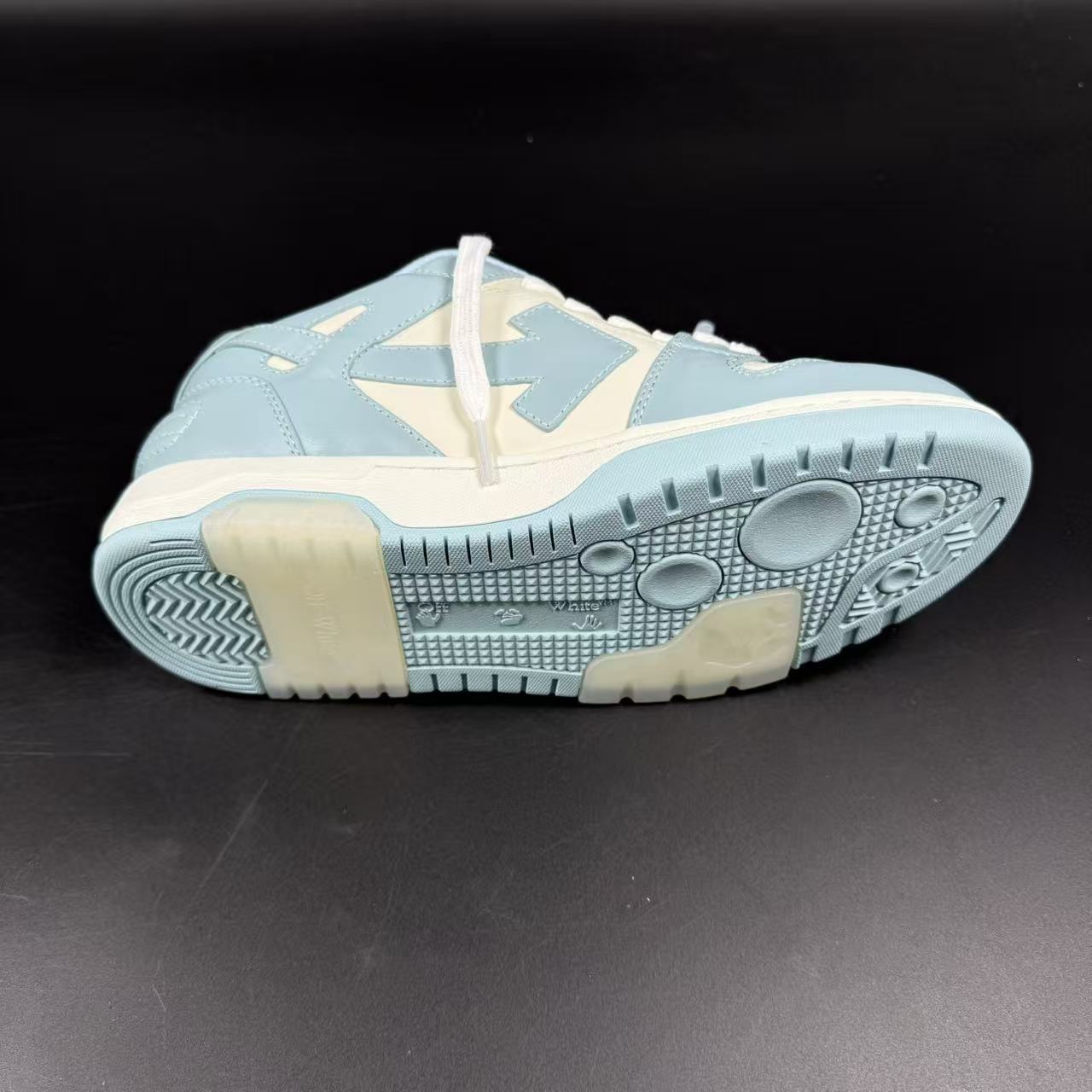 OFF-WHITE OUT OF OFFICE “OOO” CALF LEATHER LIGHT BLUE