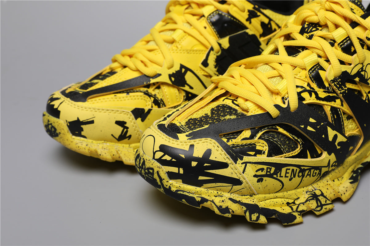 Balenciaga Track Sneakers Graffiti Yellow Black – Uomo Donna | Taglie 35–45