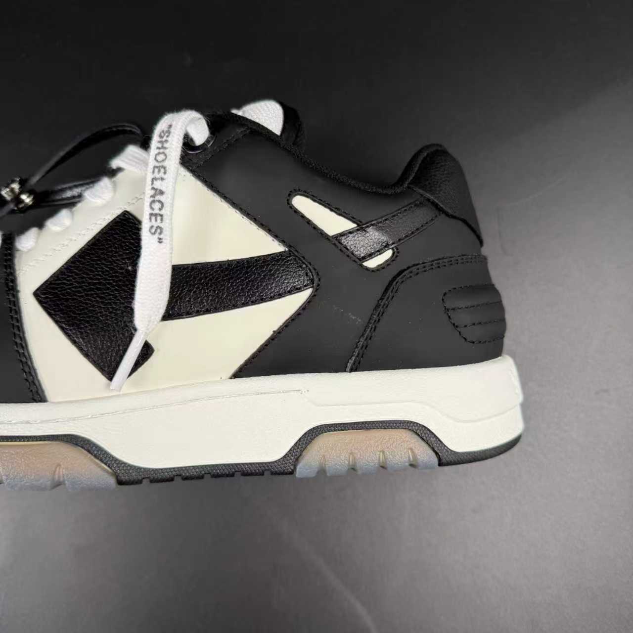 OFF-WHITE OUT OF OFFICE “OOO” CALF LEATHER BLACK
