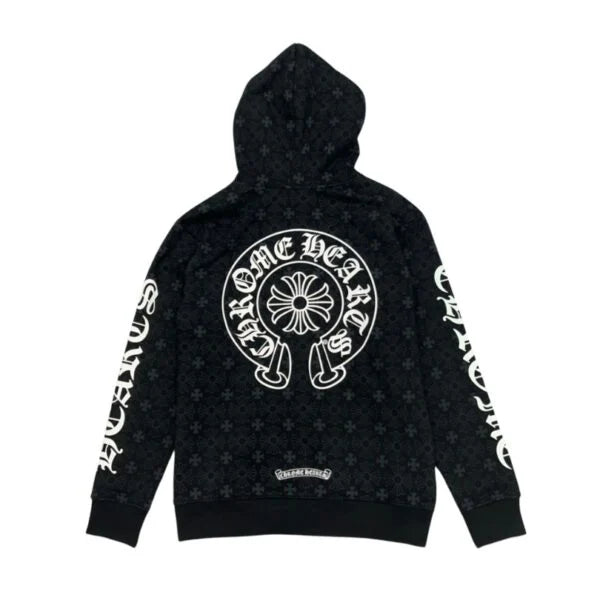 HOODIE ZIP BLACK CH063