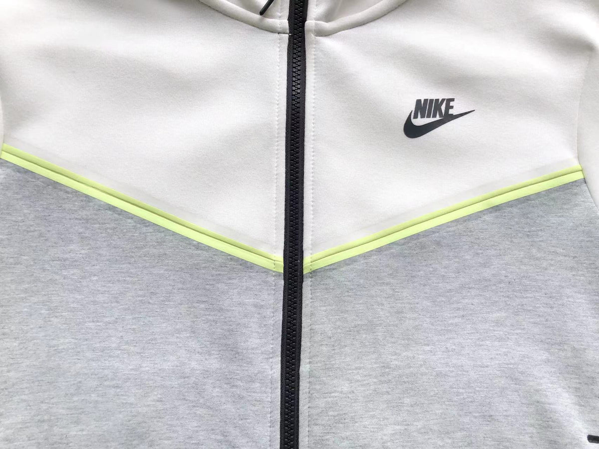 NK TECH FLEECE – WHITE/GREY (completa)