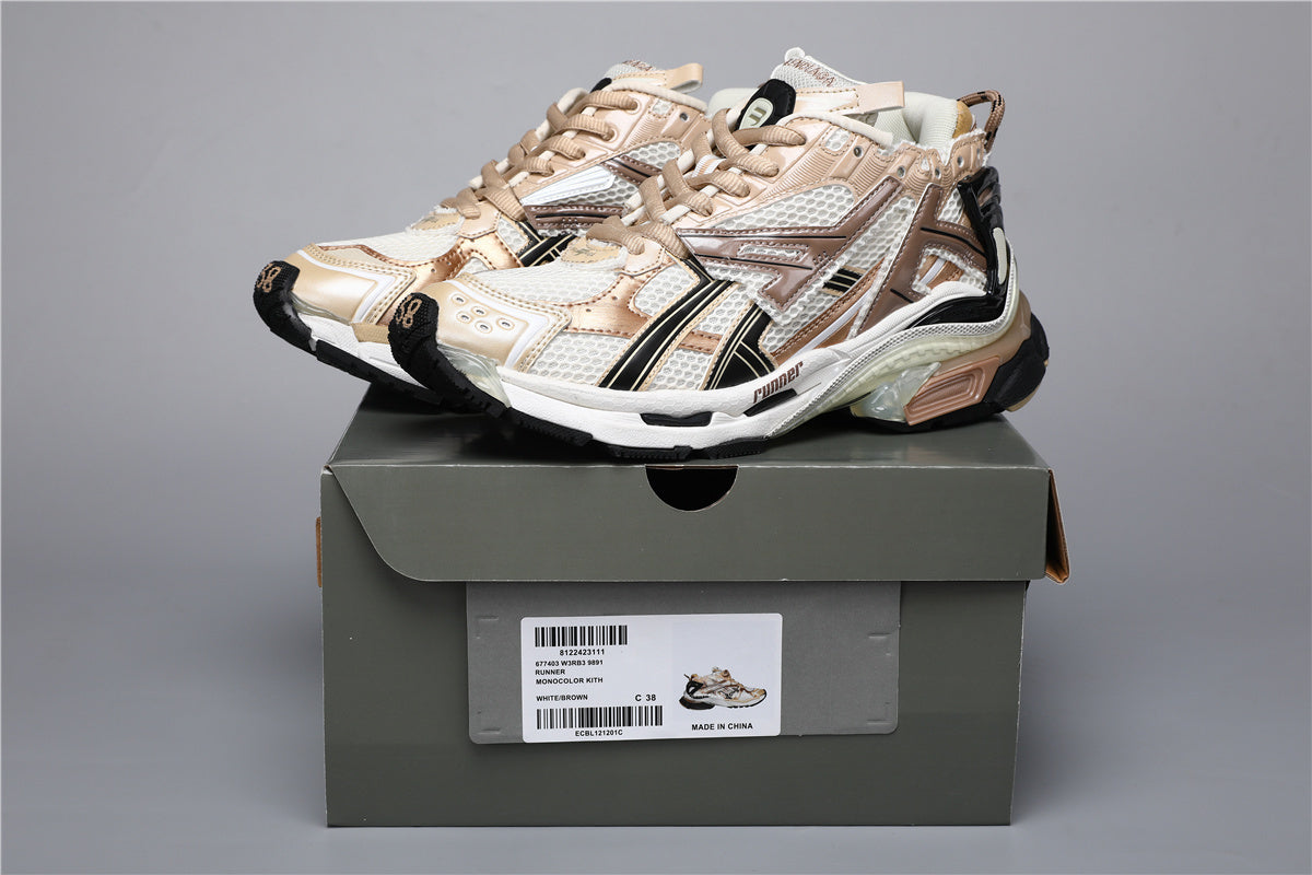 Balenciaga Runner Sneakers White Brown Beige – Uomo Donna | Taglie 35–45