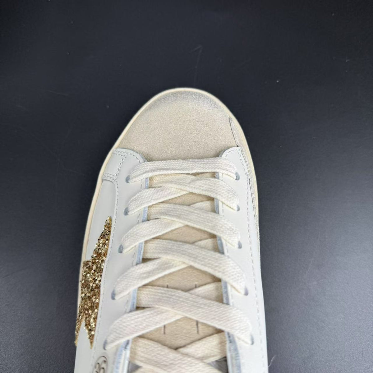 GOLDEN GOOSE STELLA IN GLITTER ORO