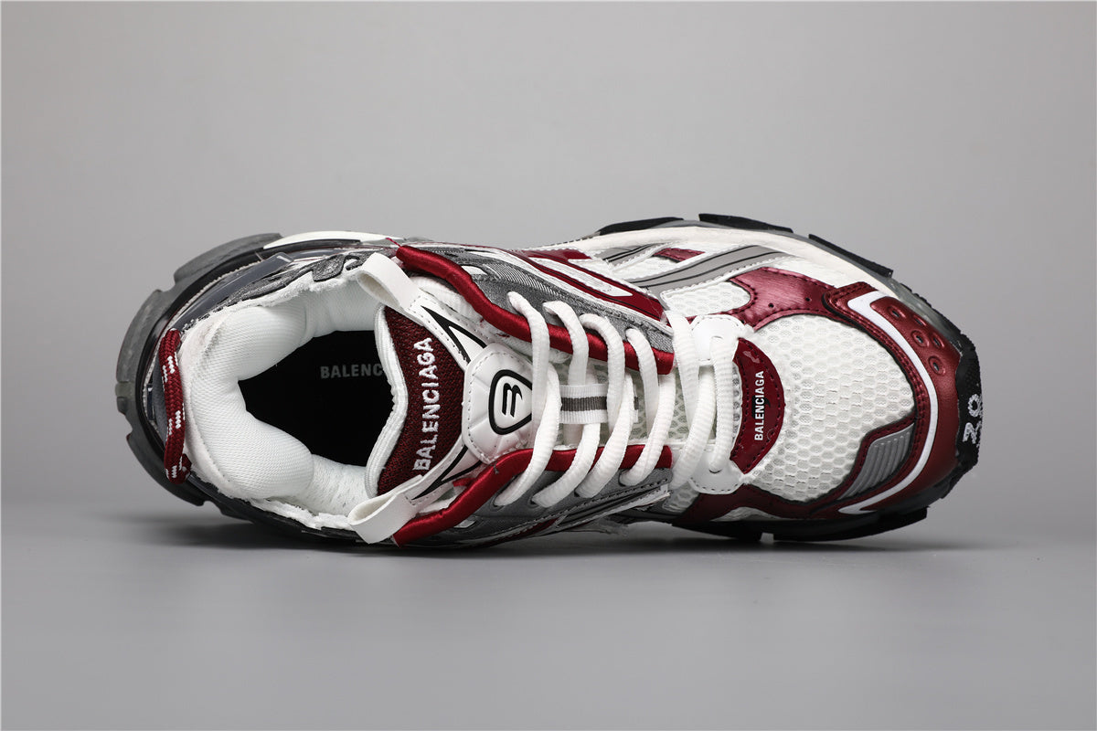 Balenciaga Runner Sneakers Grey Burgundy – Uomo Donna | Taglie 35–45