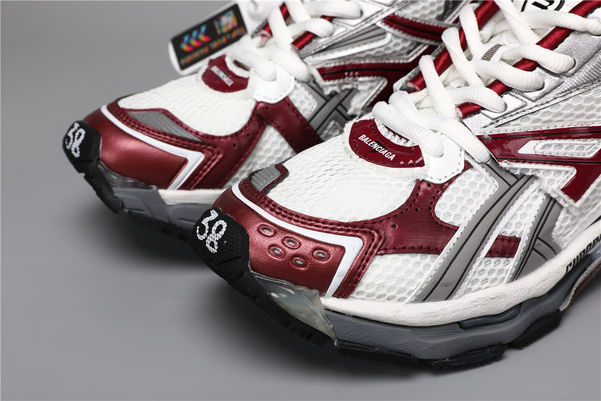Balenciaga Runner Sneakers Grey Burgundy – Uomo Donna | Taglie 35–45