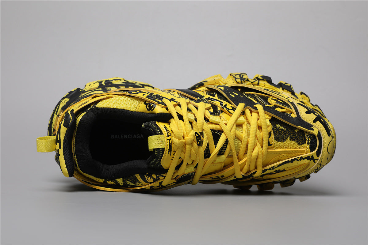 Balenciaga Track Sneakers Graffiti Yellow Black – Uomo Donna | Taglie 35–45