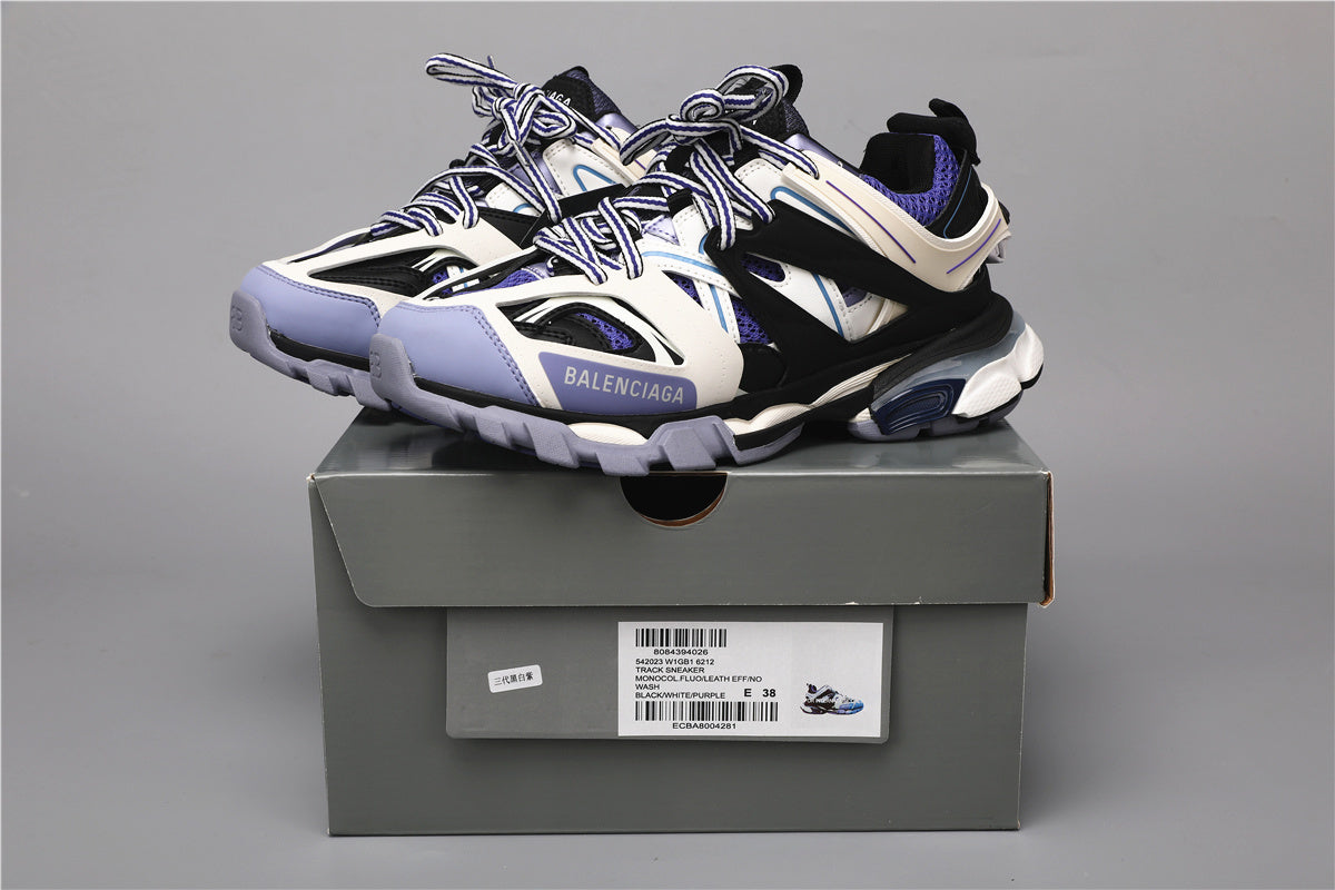 Balenciaga Track Sneakers White Black Purple – Uomo Donna | Taglie 35–45