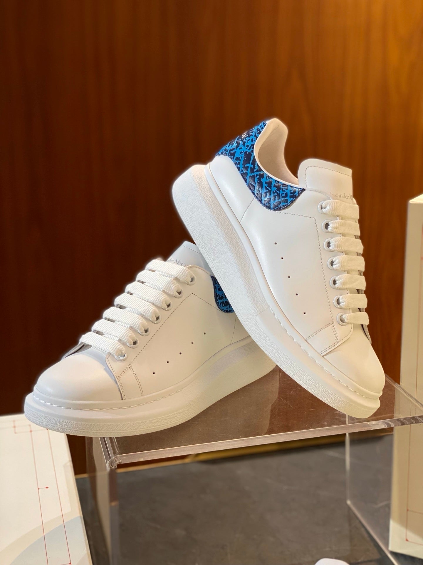 Alexander McQueen Oversized Sneakers — Graffiti Edition)