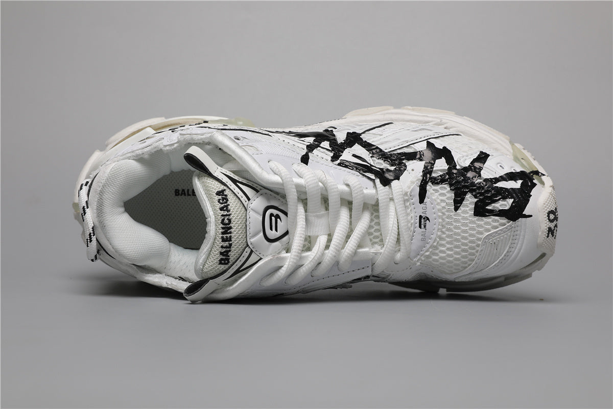 Balenciaga Runner Sneakers White Graffiti Black – Uomo Donna | Taglie 35–45