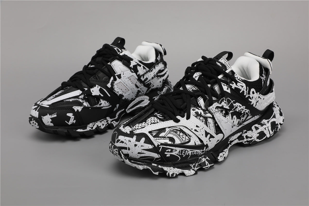 Balenciaga Track Sneakers Graffiti Black White – Uomo Donna | Taglie 35–45