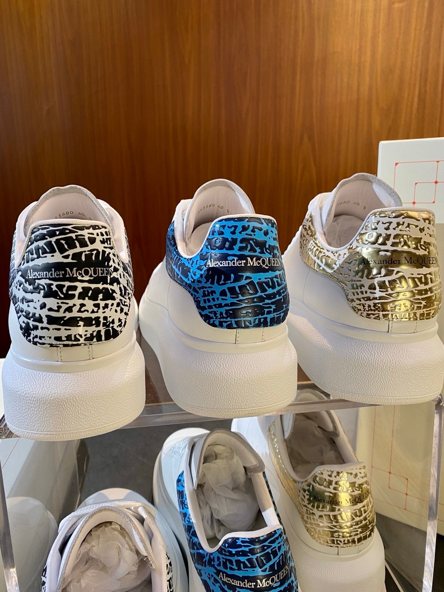 Alexander McQueen Oversized Sneakers — Graffiti Edition)