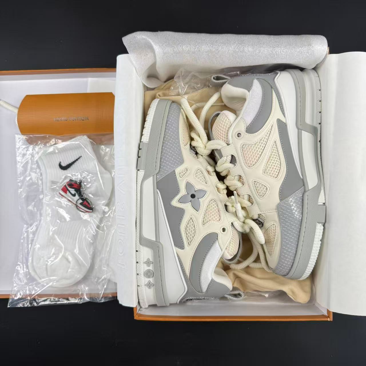 Skate Sneaker Grey-White
