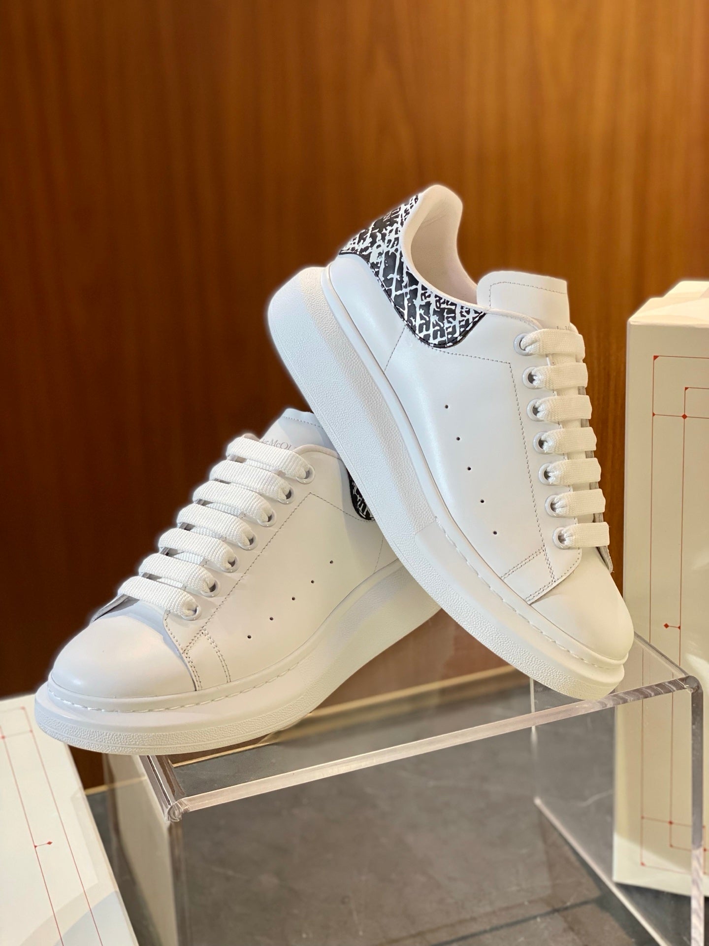 Alexander McQueen Oversized Sneakers — Graffiti Edition)