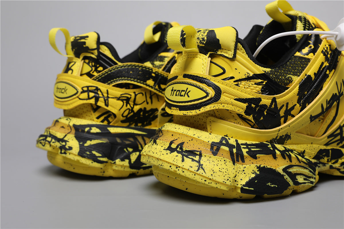 Balenciaga Track Sneakers Graffiti Yellow Black – Uomo Donna | Taglie 35–45