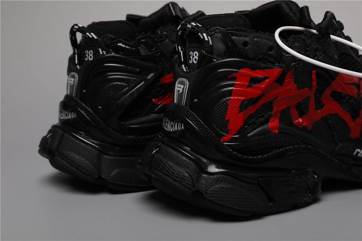 Balenciaga Runner Sneakers Black Graffiti Red – Uomo Donna | Taglie 35–45