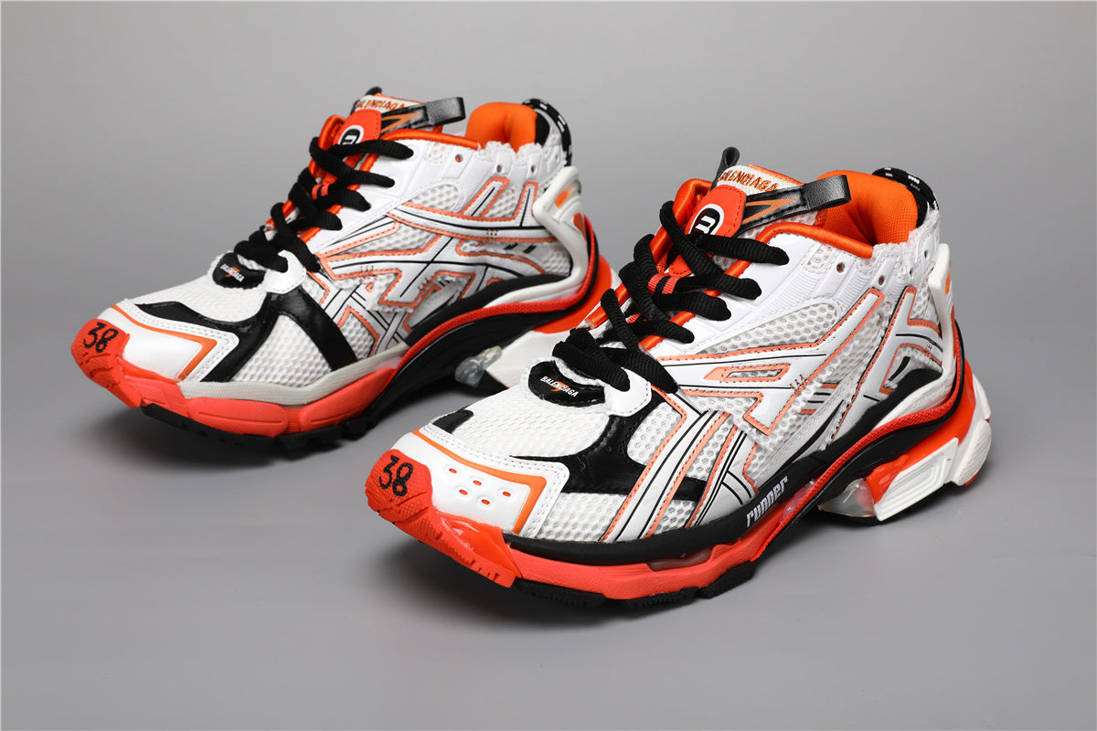 Balenciaga Runner Sneakers White Orange Black – Uomo Donna | Taglie 35–45
