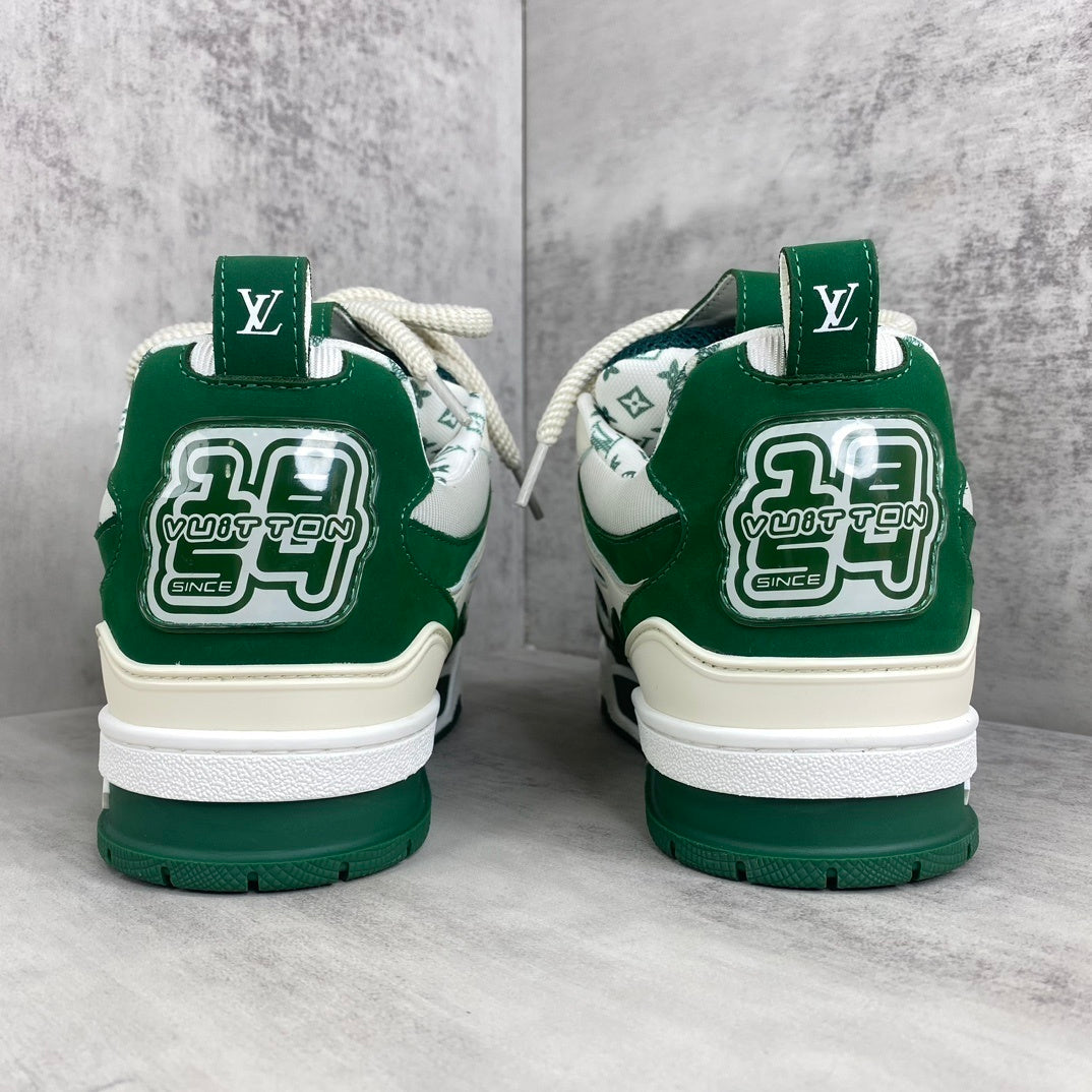 Louis Vuitton Skate Green White — Monogram Edition