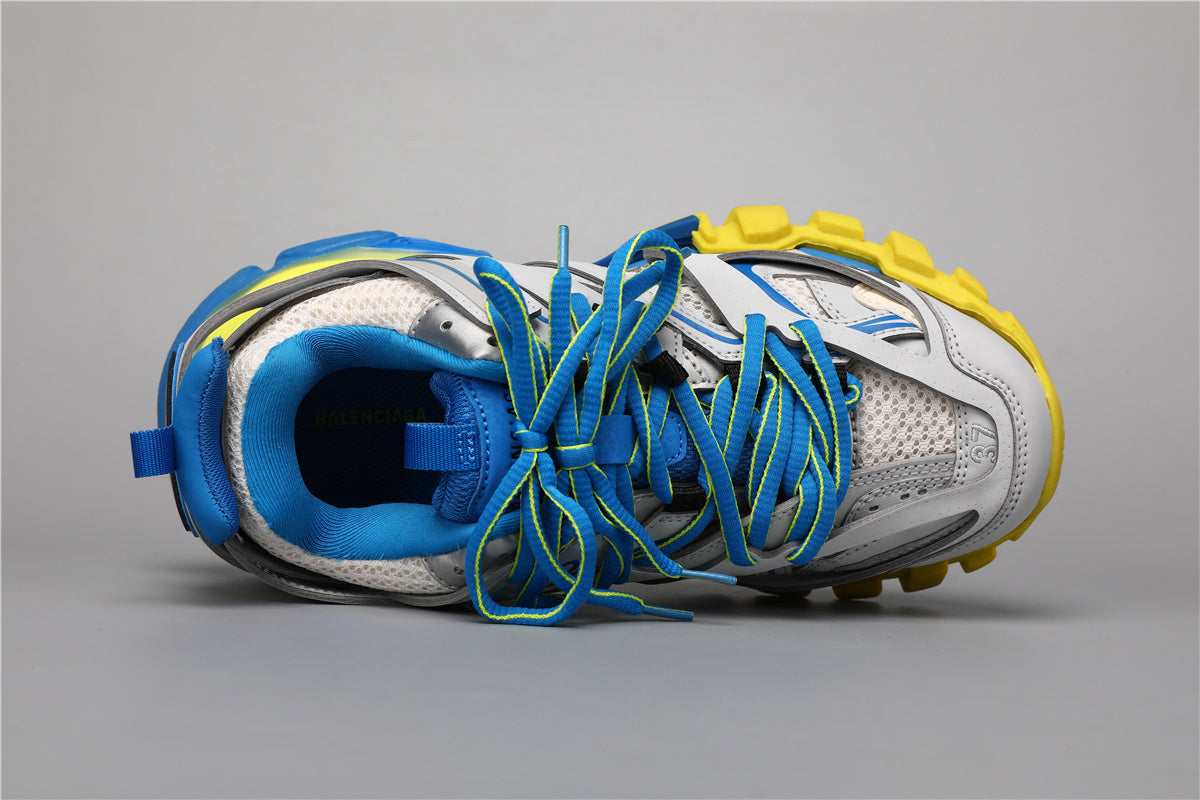 Balenciaga Track Sneakers Grey Blue Yellow – Uomo Donna | Taglie 35–45