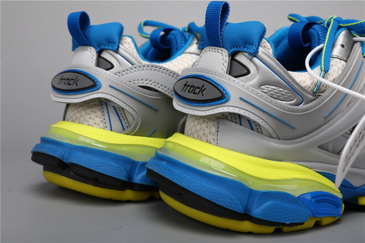 Balenciaga Track Sneakers Grey Blue Yellow – Uomo Donna | Taglie 35–45