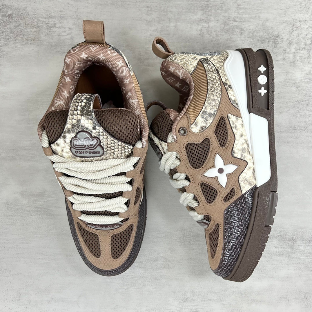 Louis Vuitton Skate Brown Snake — Premium Edition