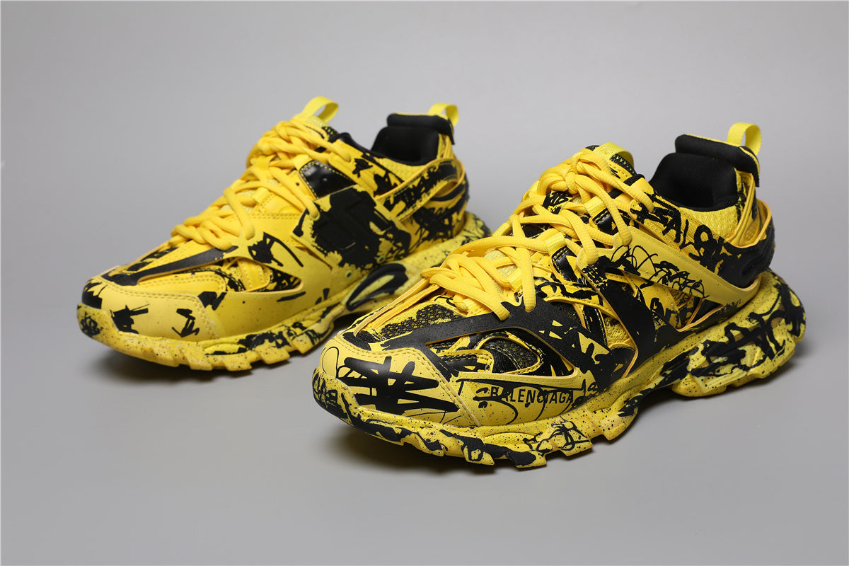 Balenciaga Track Sneakers Graffiti Yellow Black – Uomo Donna | Taglie 35–45