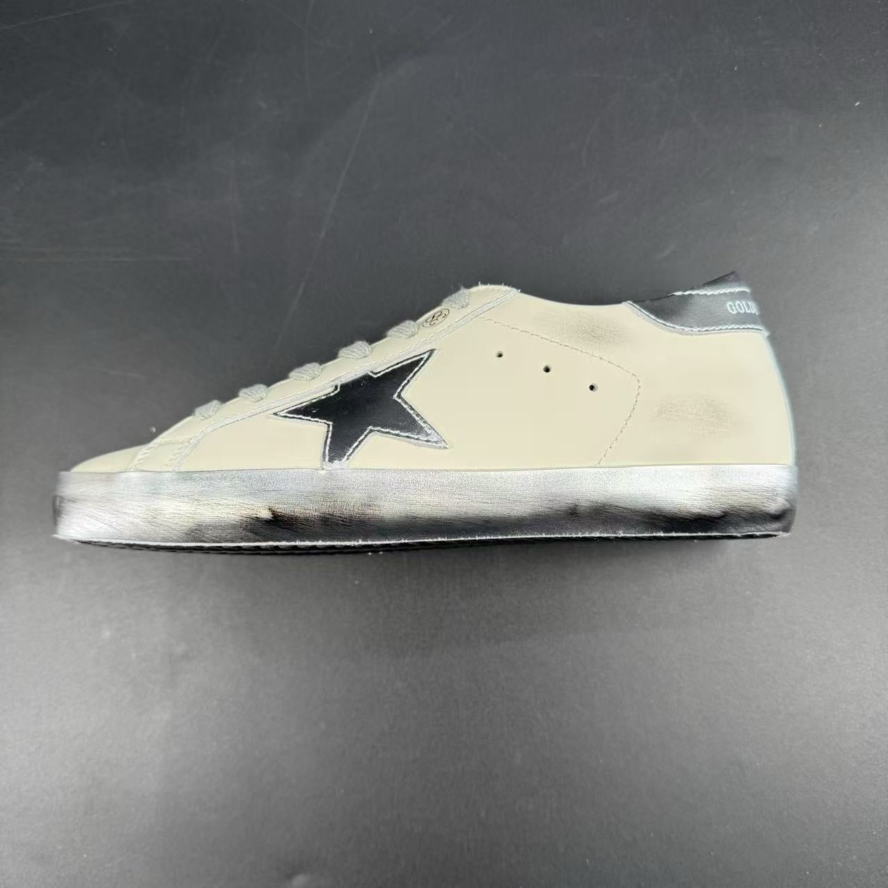 GOLDEN GOOSE FOXING SPARCLE ARGENTO