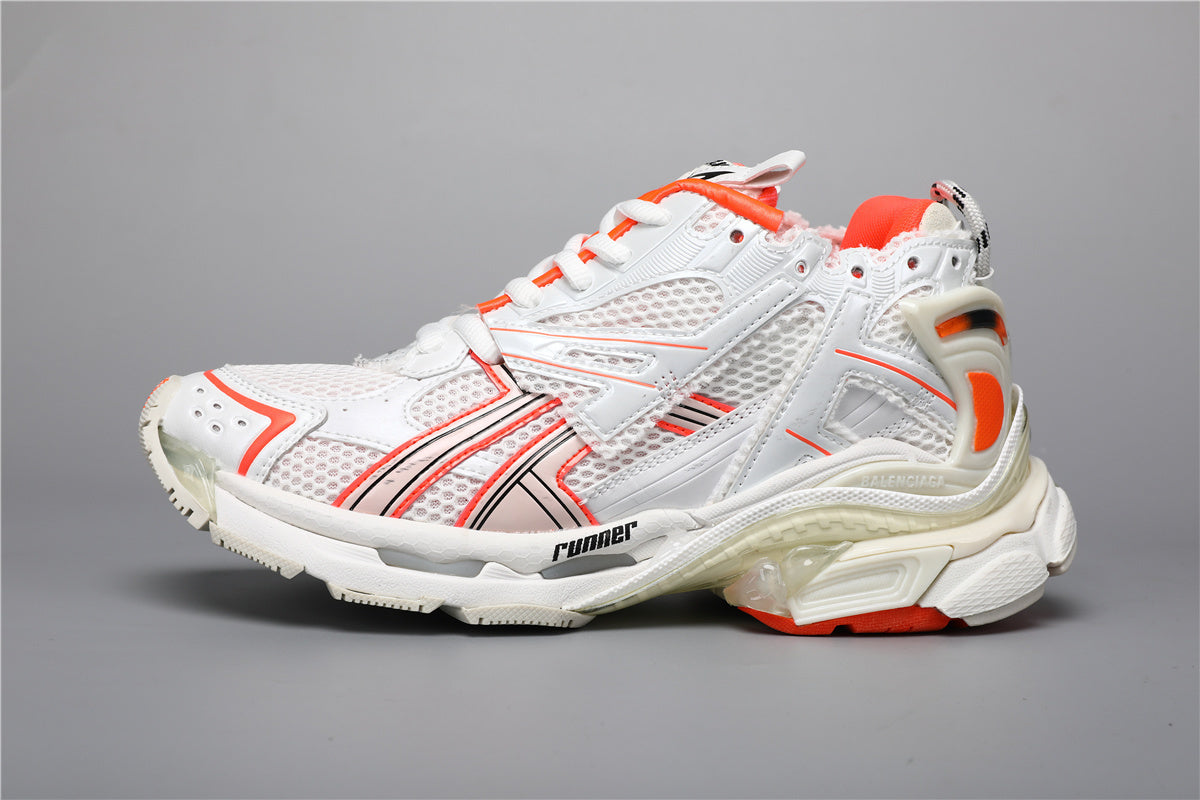 Balenciaga Runner Sneakers White Orange – Uomo Donna | Taglie 35–45