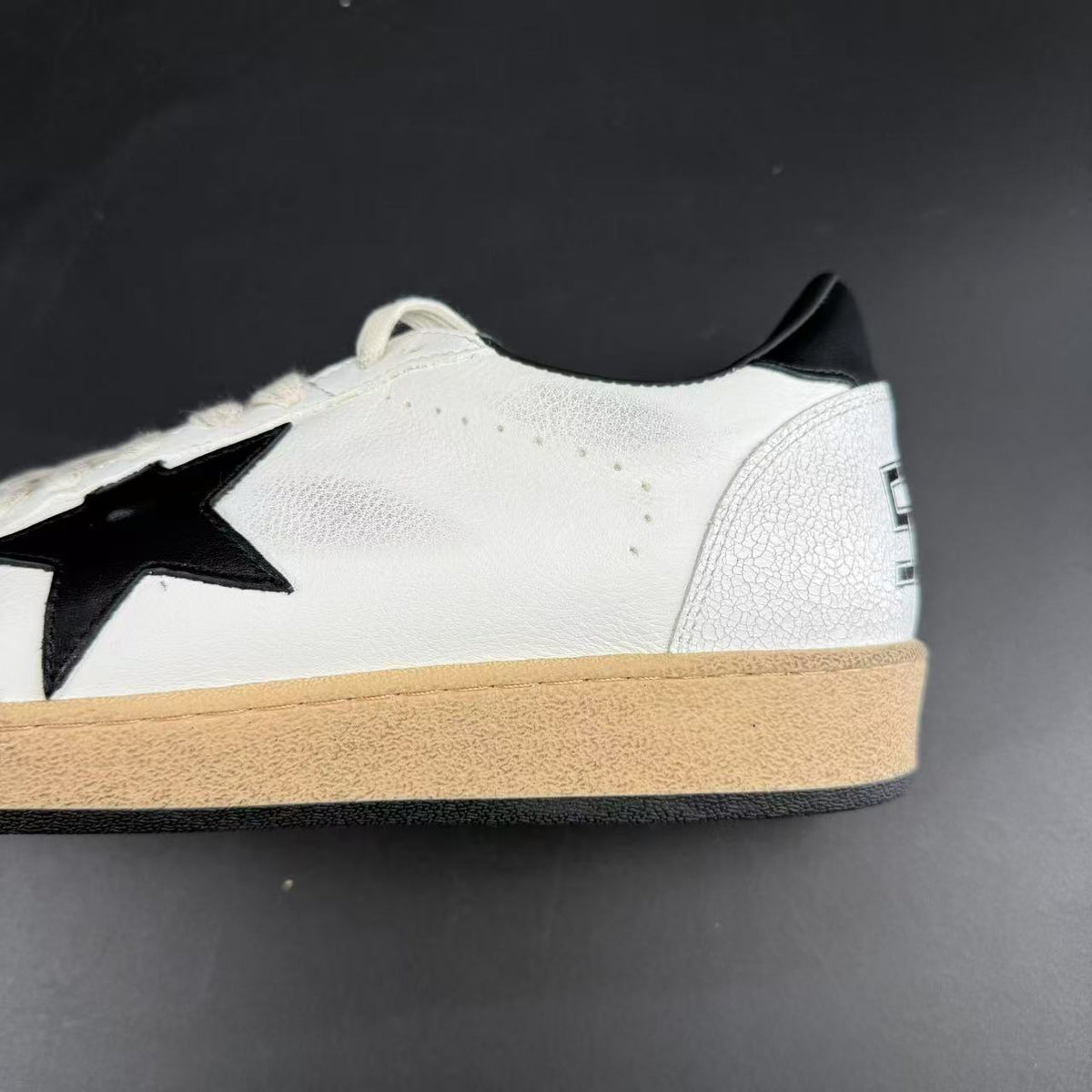 GOLDEN GOOSE STELLA NERA TALLONCINO NERO
