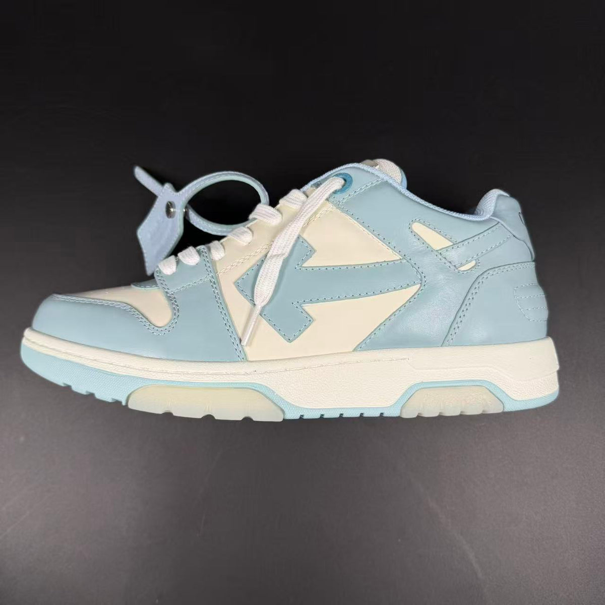 OFF-WHITE OUT OF OFFICE “OOO” CALF LEATHER LIGHT BLUE