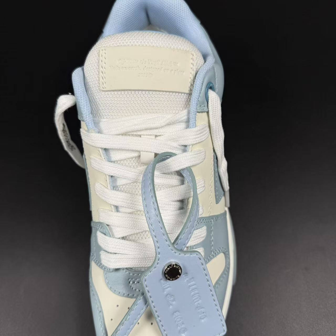 OFF-WHITE OUT OF OFFICE “OOO” CALF LEATHER LIGHT BLUE