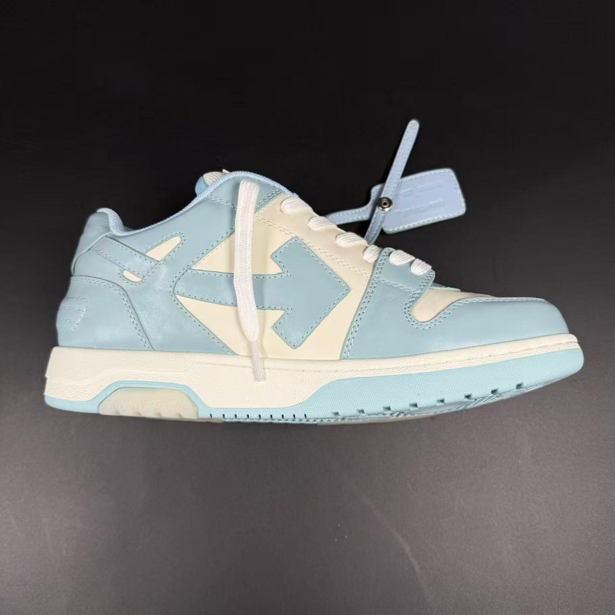 OFF-WHITE OUT OF OFFICE “OOO” CALF LEATHER LIGHT BLUE