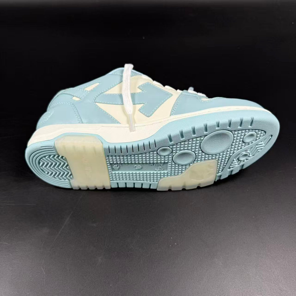 OFF-WHITE OUT OF OFFICE “OOO” CALF LEATHER LIGHT BLUE