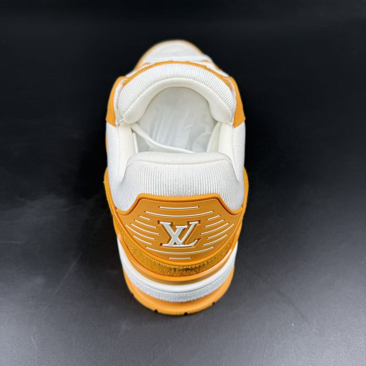 Trainer Yellow Monogram Denim White