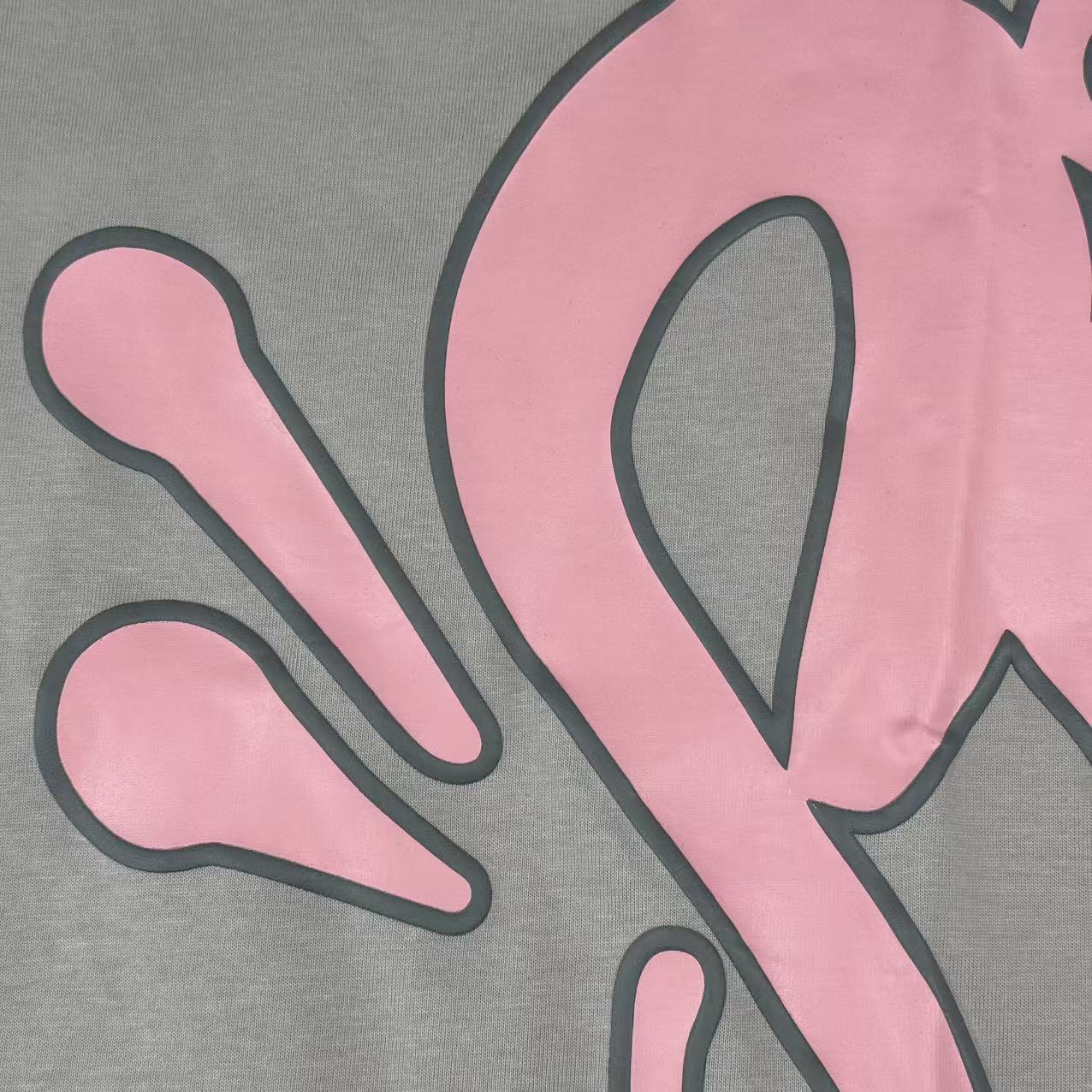 SYNA WORLD LOGO T-SHIRT – SHORT SET – GREY/PINK