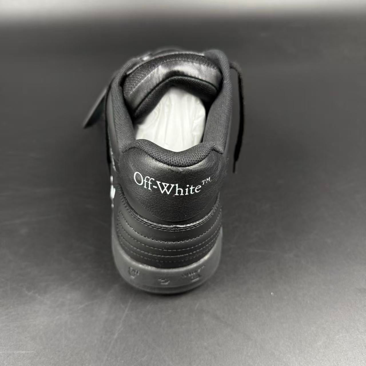 OFF-WHITE OUT OF OFFICE “OOO” CALF LEATHER BLACK “FOR WALKING”