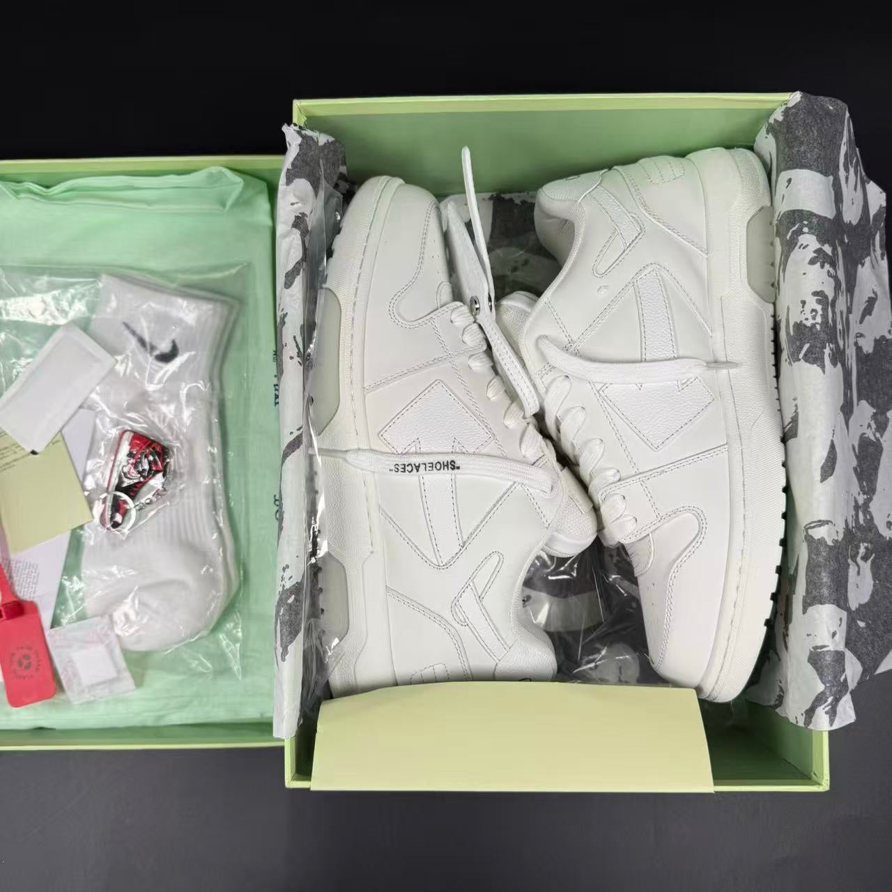 OFF-WHITE OUT OF OFFICE “OOO” CALF LEATHER WHITE