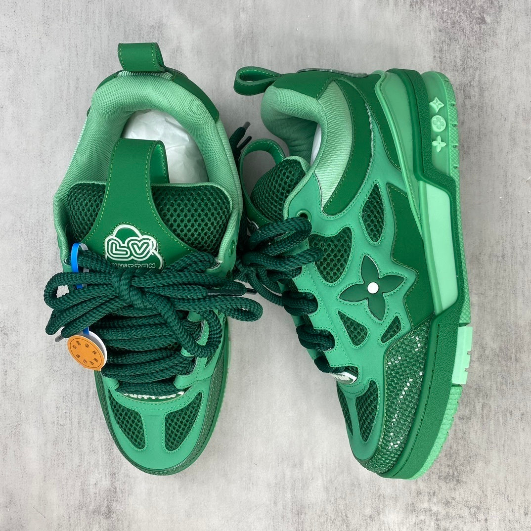 Louis Vuitton Skate Green Crystal — Premium Edition)