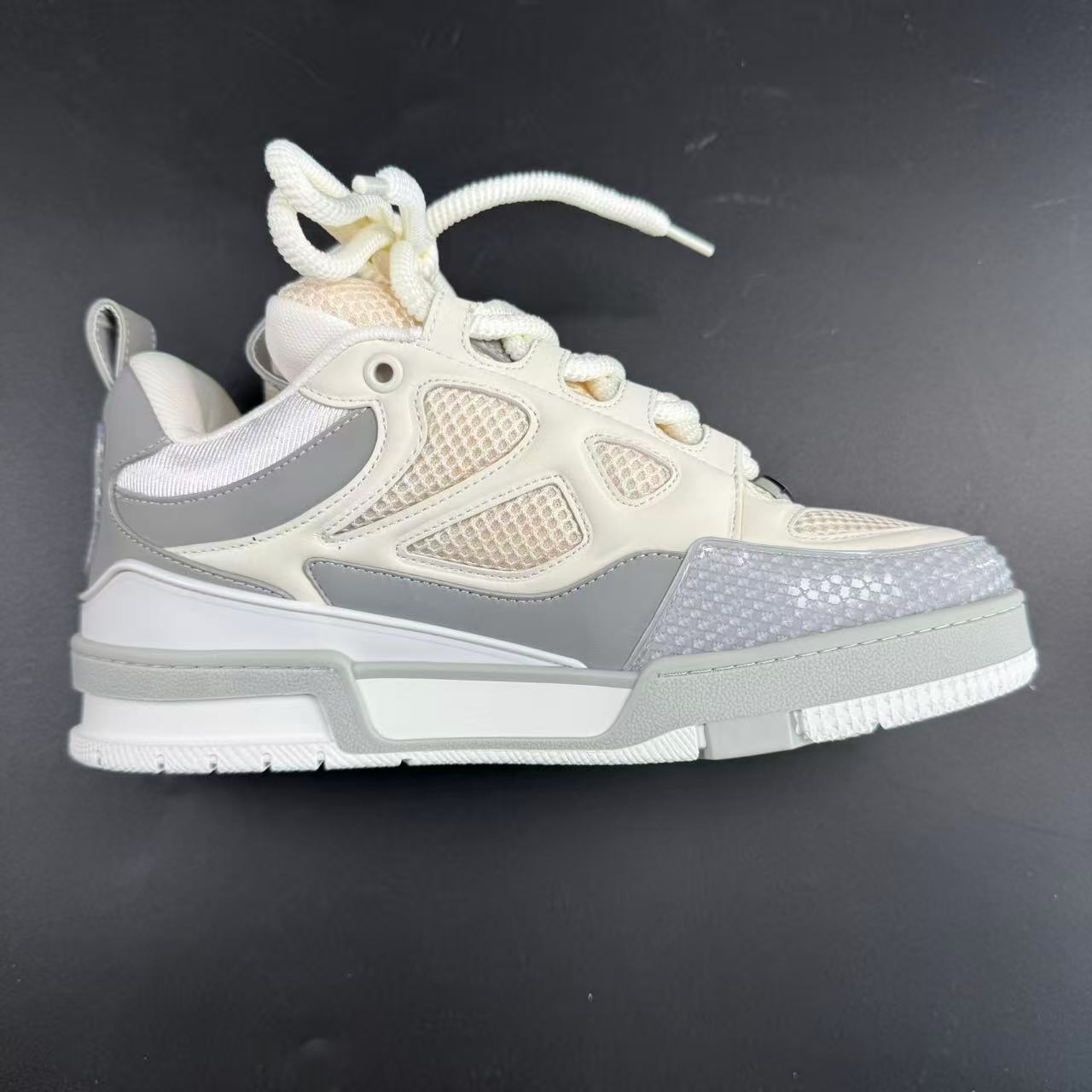 Skate Sneaker Grey-White