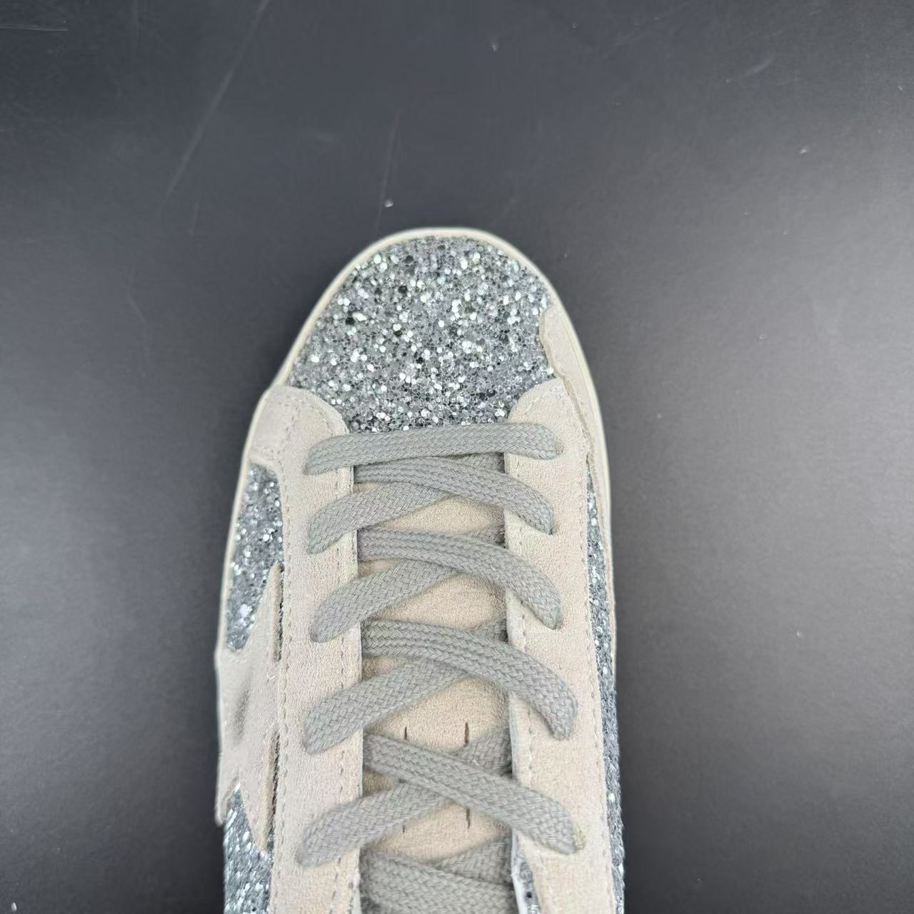 GOLDEN GOOSE IN GLITTER ARGENTO