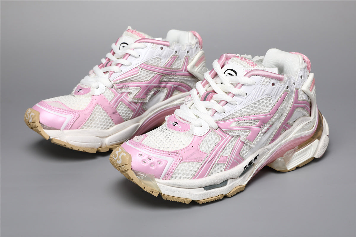Balenciaga Runner Sneakers White Pink Beige – Donna Uomo | Taglie 35–41