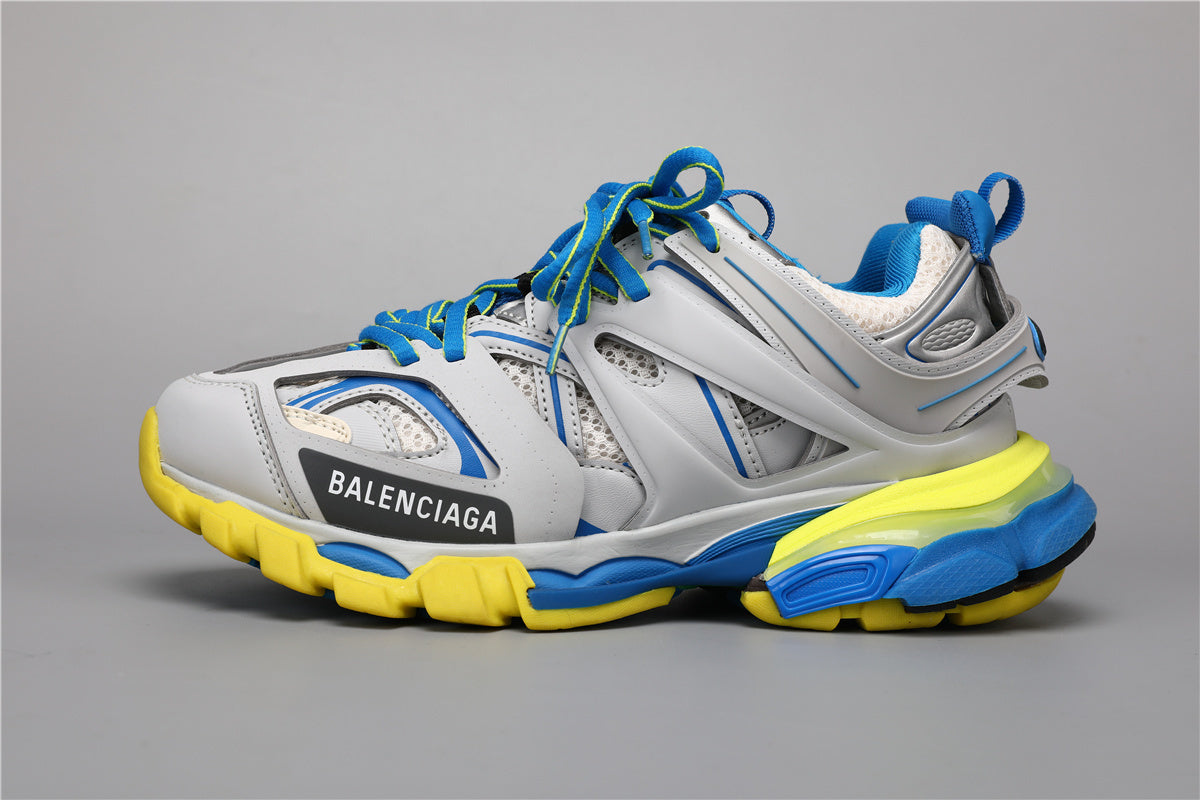 Balenciaga Track Sneakers Grey Blue Yellow – Uomo Donna | Taglie 35–45