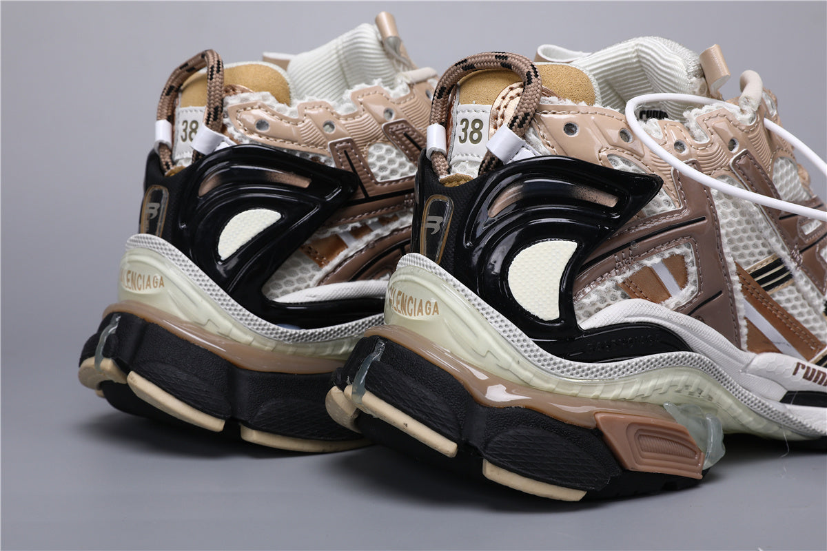 Balenciaga Runner Sneakers White Brown Beige – Uomo Donna | Taglie 35–45