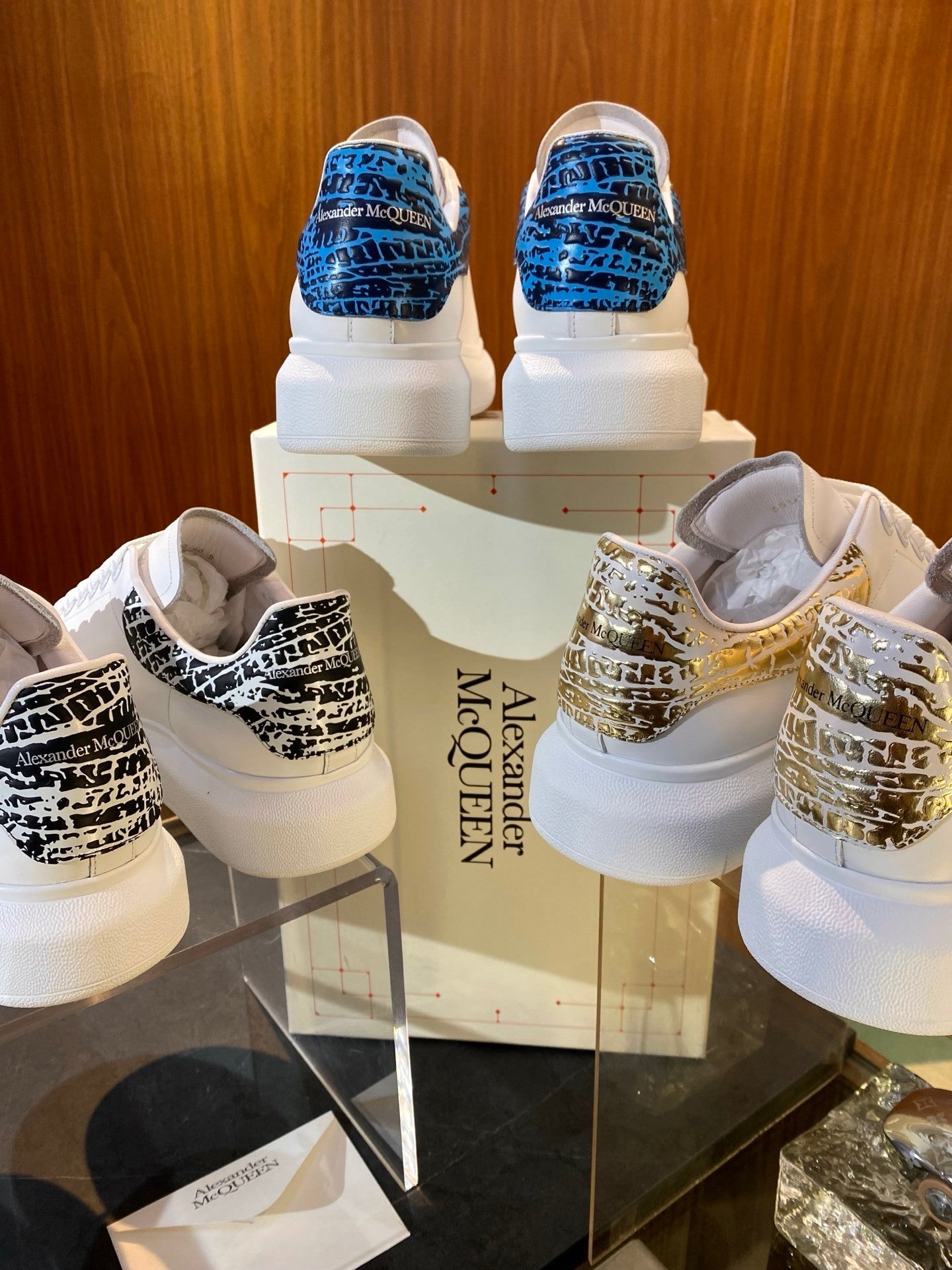 Alexander McQueen Oversized Sneakers — Graffiti Edition)