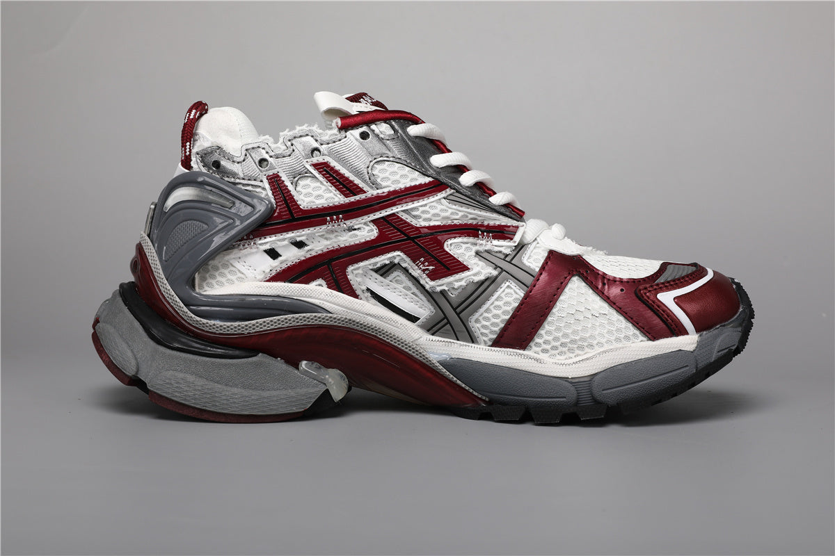Balenciaga Runner Sneakers Grey Burgundy – Uomo Donna | Taglie 35–45