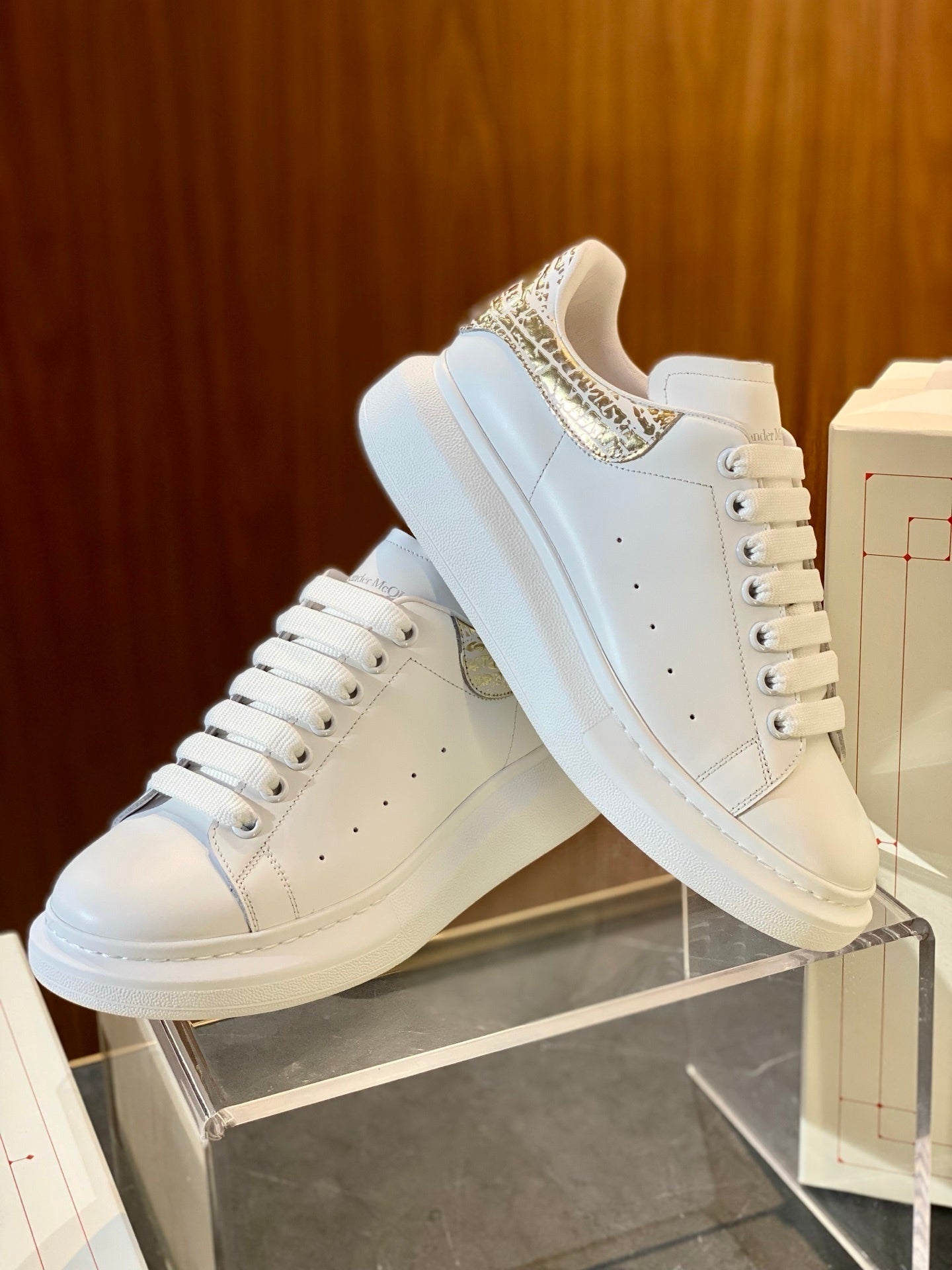 Alexander McQueen Oversized Sneakers — Graffiti Edition)