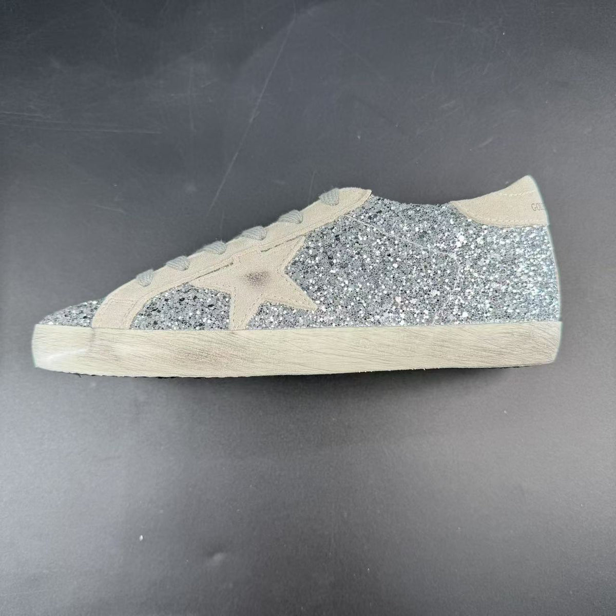 GOLDEN GOOSE IN GLITTER ARGENTO