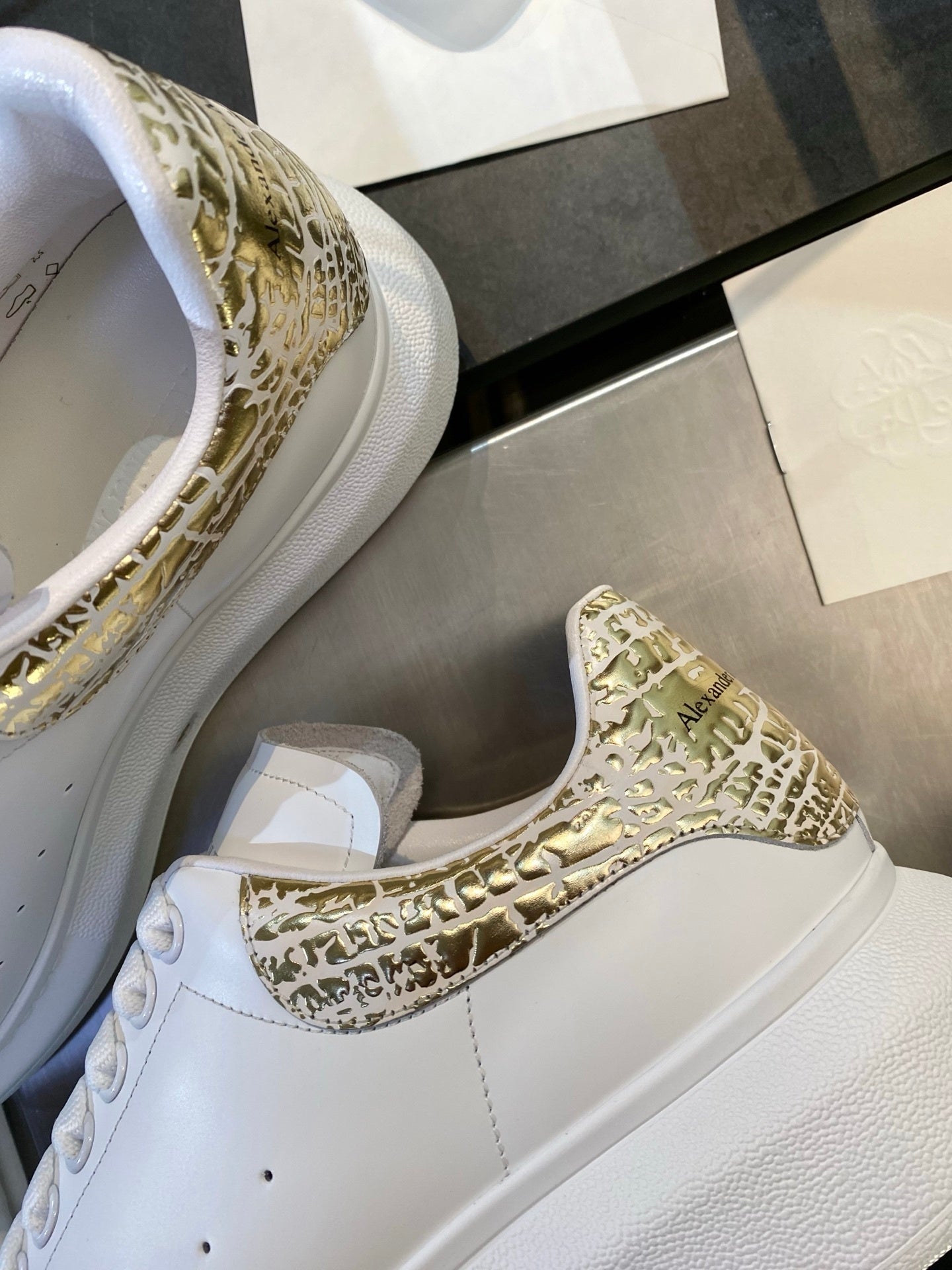 Alexander McQueen Oversized Sneakers — Graffiti Edition)