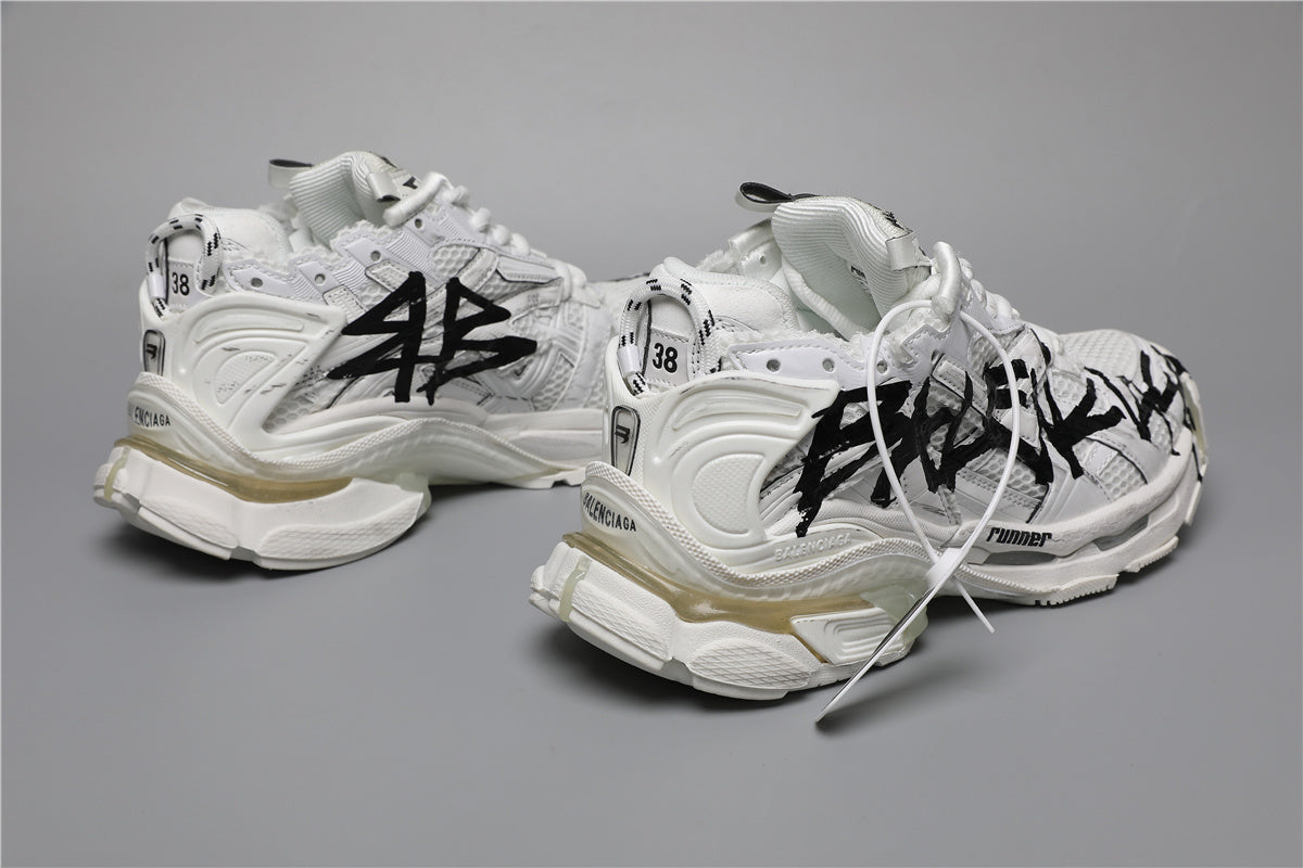 Balenciaga Runner Sneakers White Graffiti Black – Uomo Donna | Taglie 35–45
