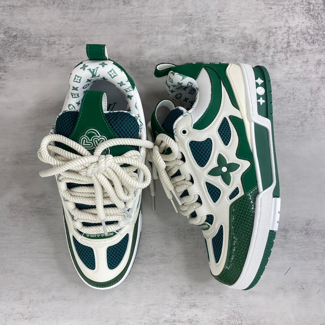 Louis Vuitton Skate Green White — Monogram Edition